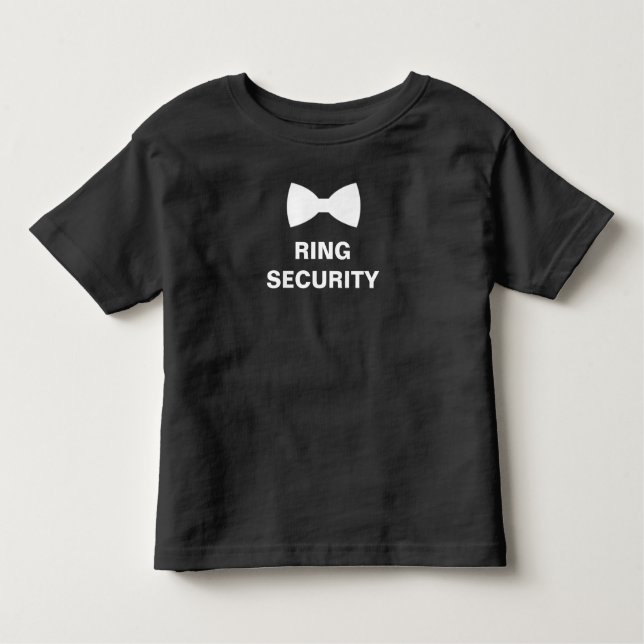 Ring Security Ring Bearer Toddler T-Shirt (Front)