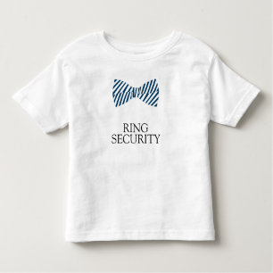 Ring Security Shirt With Bow Tie For Ring Bearer