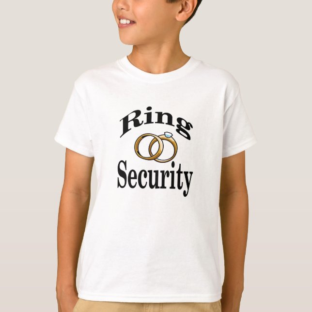 Ring Security Wedding Kids Shirt (Front)