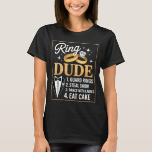 Ring Security Wedding Party Funny Ring Bearer T-Shirt