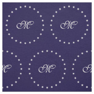 Ring Stars white + your background & ideas Fabric