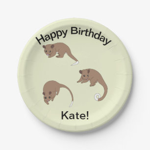 Ring Tail Possums Paper Plate