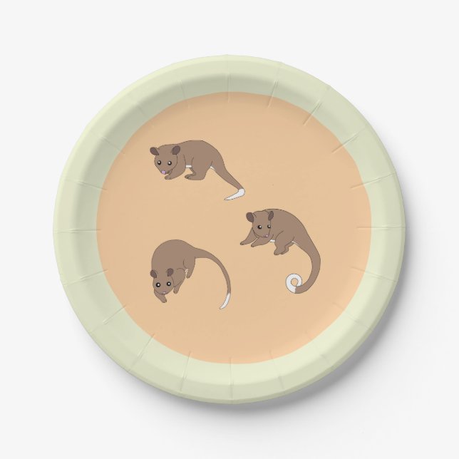 Ring Tail Possums Paper Plate (Front)
