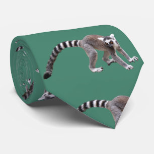 Ring-tailed lemur ネクタイ tie