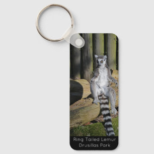 Ring Tailed Lemur Drusillas Park Button Key Ring