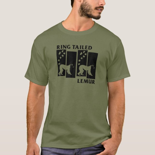 RING TAILED LEMUR Monkey Madagascar Animal Lemurs T-Shirt (Front)