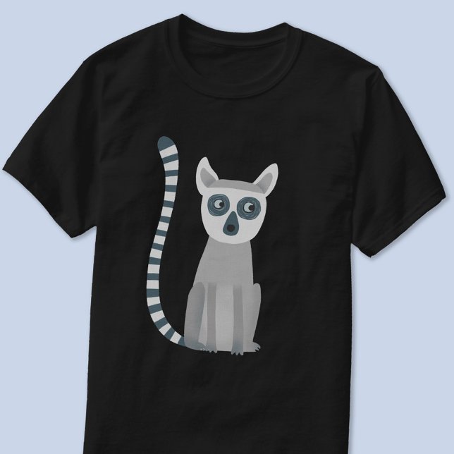 Ring Tailed Lemur T-Shirt (Fun Ring Tailed Lemur wildlife t-shirt)