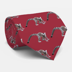 Ring-tailed lemur tie