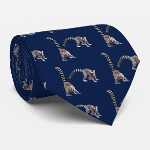 Ring-tailed lemur tie