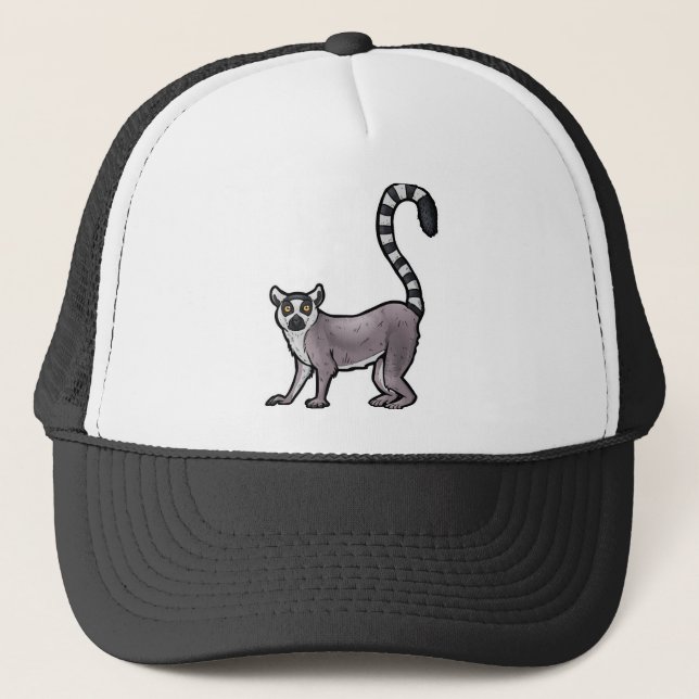Ring Tailed Lemur Trucker Hat (Front)