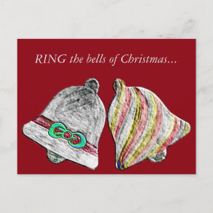 RING those Christmas Bells... Holiday Postcard