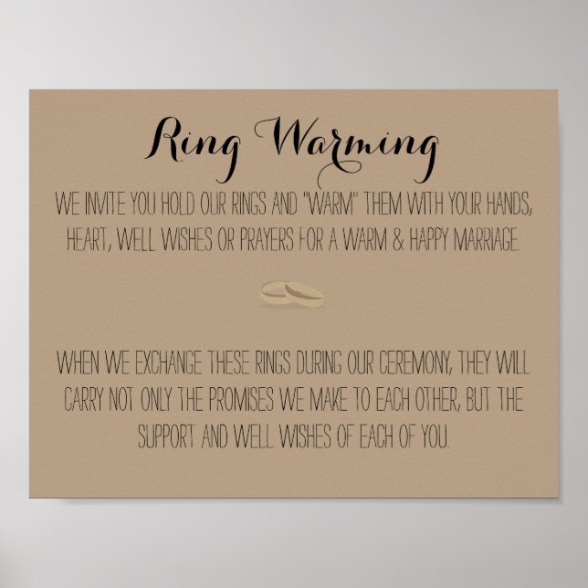 Ring Warming Sign (Front)