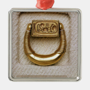 Ring with the seal of General Horemheb Metal Tree Decoration