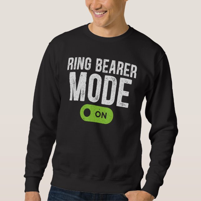 Ringbearer Mode On Page Boy Wedding Party Cotillio Sweatshirt (Front)