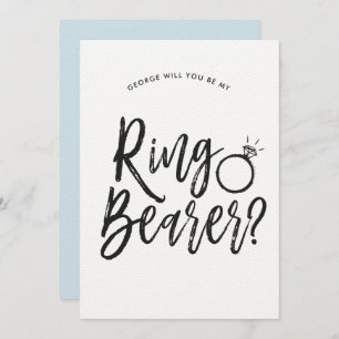 Ringbearer   Script Style Custom Wedding Invitation