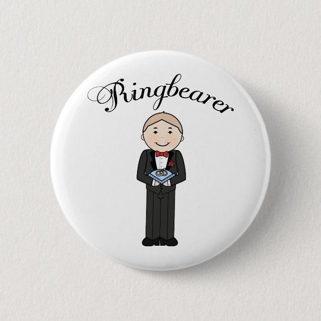 Ringbearer Wedding Button (Front)