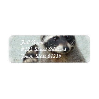 Ringed Racoon Mailing Labels