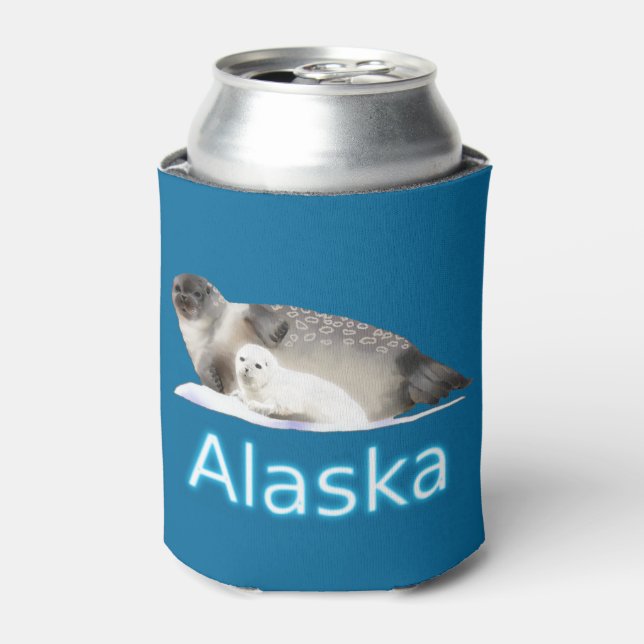 Ringed Seal Can Cooler (Can Front)