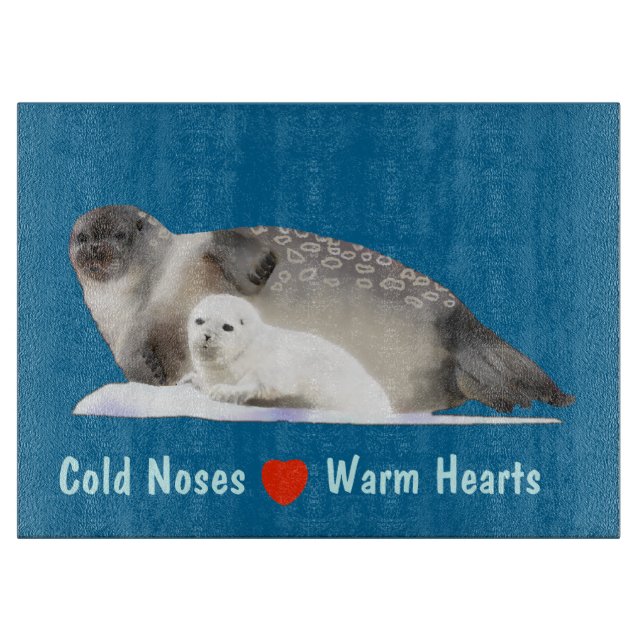 Ringed Seal - Cold Noses Warm Hearts Cutting Board (Front)