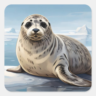 Ringed seal on sea ice