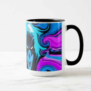 Ringer Mug 16oz With clown art work