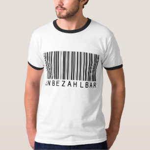 Ringer shirt bar code black "UNBEZAHLBAR" german