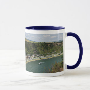 Ringer Tasse blue An der Loreley in the Central Rh Mug