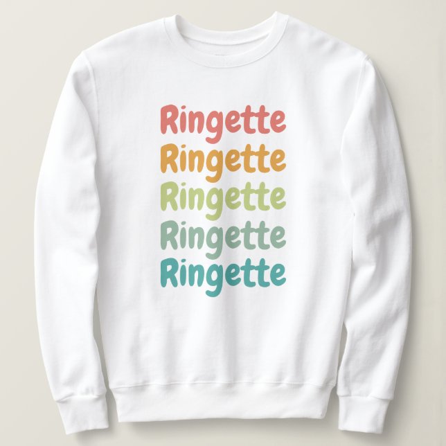 Ringette Cute Retro Ringette Player Gifts Sweatshirt (Design Front)