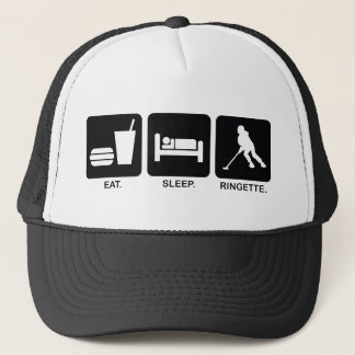 Ringette "Eat Sleep Ringette" Baseball Hat