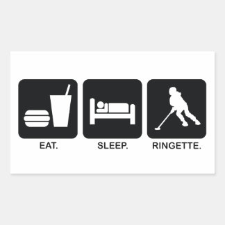 Ringette "Eat Sleep Ringette" Stickers