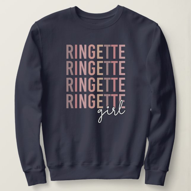 Ringette Girl | Gifts for Ringette Player Sweatshirt (Design Front)