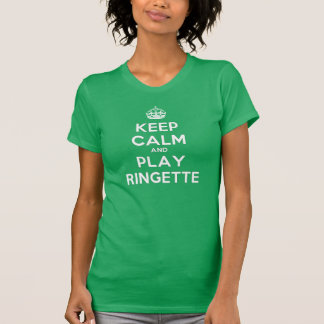 Ringette "Keep Calm Play" Women's T-Shirt