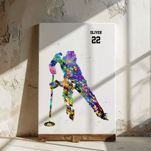 Ringette Player Canvas Print