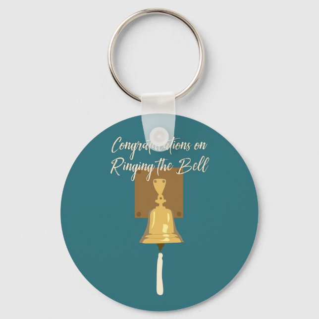 Ringing Cancer Bell, Finished Treatment Key Ring (Front)