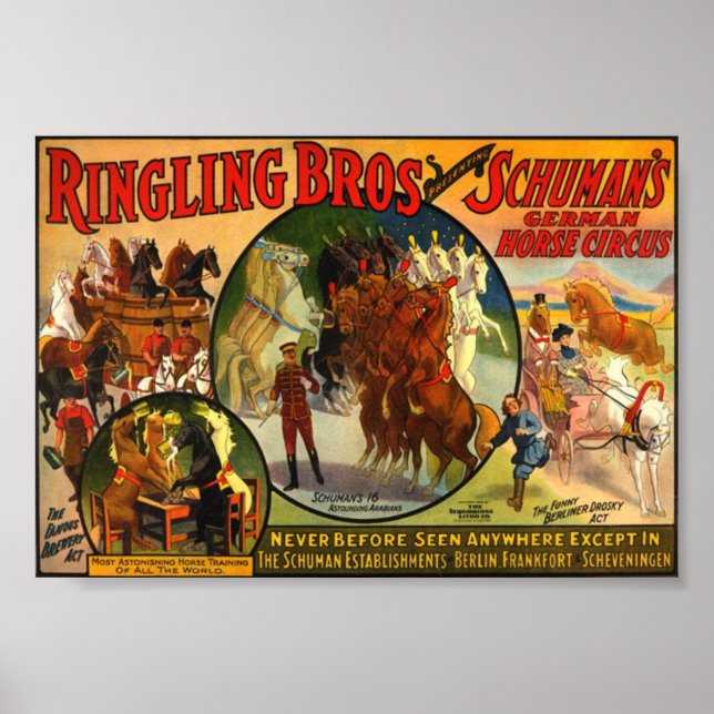Ringling Bros Circus Poster vintage (Front)