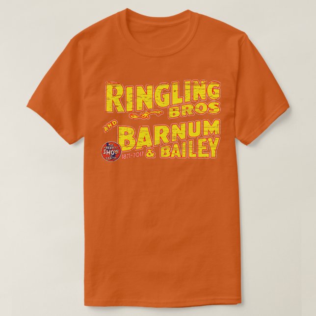 Ringling Brothers Barnum and Bailey Circus weather T-Shirt (Design Front)