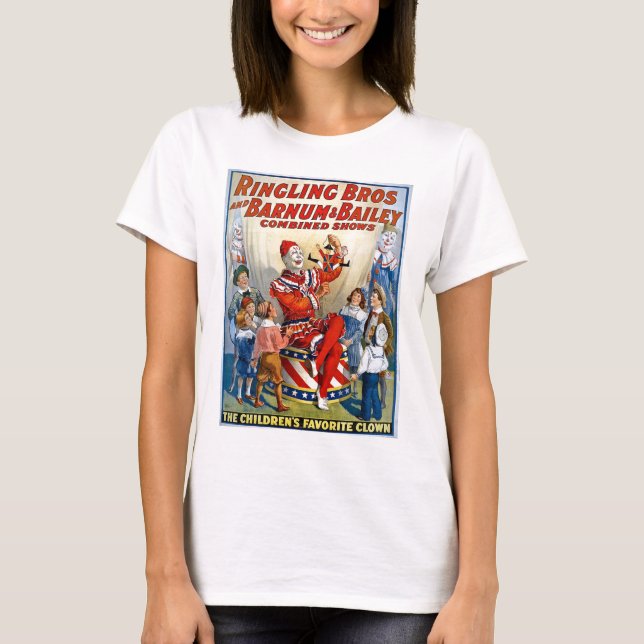 Ringling Brothers & Barnum & Bailey Vintage Clown T-Shirt (Front)