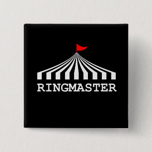 Ringmaster - Circus Showman Ringmaster 15 Cm Square Badge