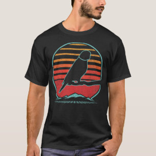 Ringneck Parakeet Parrot Retro Vintage 80s Style G T-Shirt