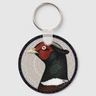 Ringneck Pheasant Circle Key Ring