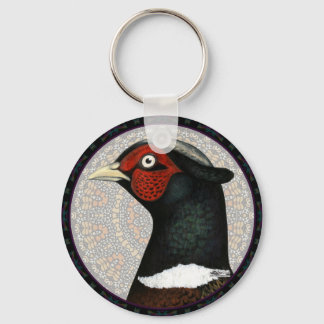 Ringneck Pheasant Circle Key Ring