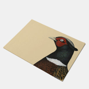 Ringneck Pheasant Head Doormat
