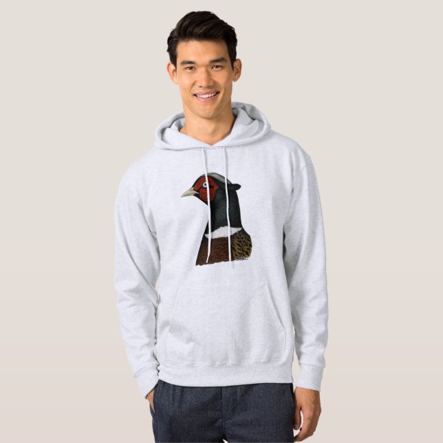 Ringneck Pheasant Head Hoodie (Front Full)