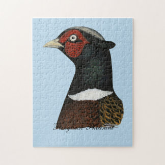 Ringneck Pheasant Head Jigsaw Puzzle