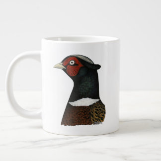 Ringneck Pheasant Head Large Coffee Mug