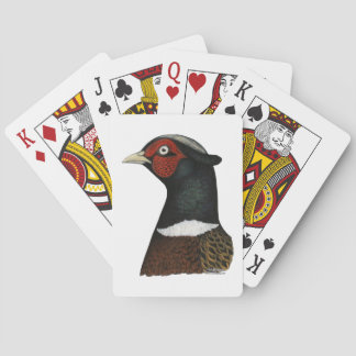 Ringneck Pheasant Head Playing Cards