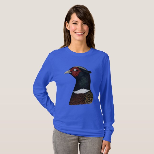 Ringneck Pheasant Head T-Shirt (Front Full)
