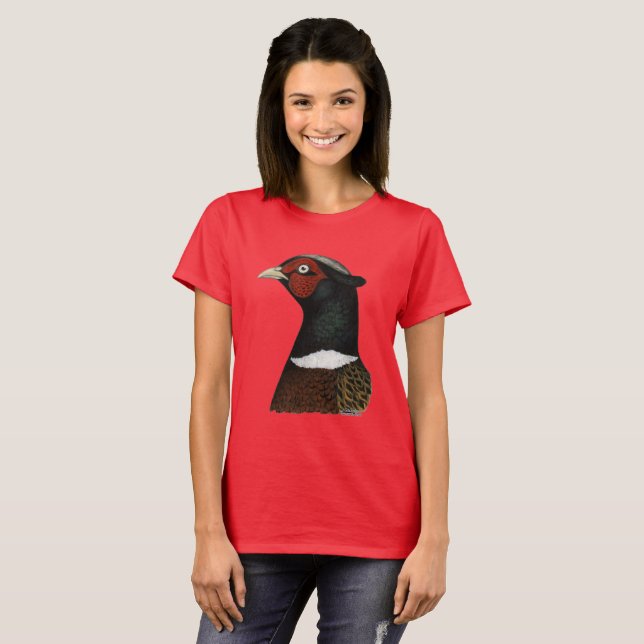 Ringneck Pheasant Head T-Shirt (Front Full)