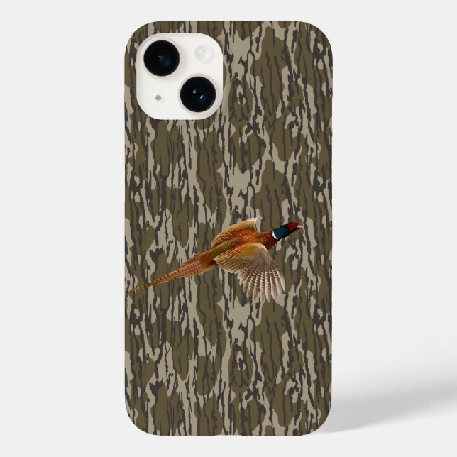 Ringneck Pheasant Hunting Bottomland Camo Bird Case-Mate iPhone Case (Back)