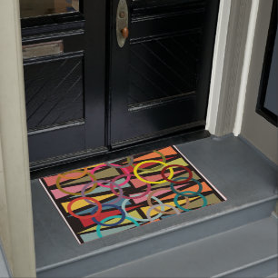 Rings and Triangles Doormat